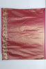 Rust Red Banarasi Silk Saree with Peacock Zari Work and Traditional Border - Mangaldeep NX
