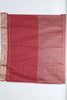 Rust Red Bangalori Silk Saree with Intricate Zari Weaving and Traditional Motifs - Mangaldeep NX