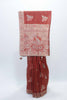 Rust Red Bangalori Silk Saree with Intricate Zari Weaving and Traditional Motifs - Mangaldeep NX
