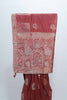 Rust Red Bangalori Silk Saree with Silver Zari Paisley and Floral Weaving - Mangaldeep NX