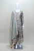 Sage Green Floral Embroidered Anarkali Suit with Matching Dupatta - Mangaldeep NX