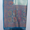 Sea Green Banarasi Silk Saree with Multicolor Meenakari Pallu and Traditional Woven Border - Mangaldeep NX