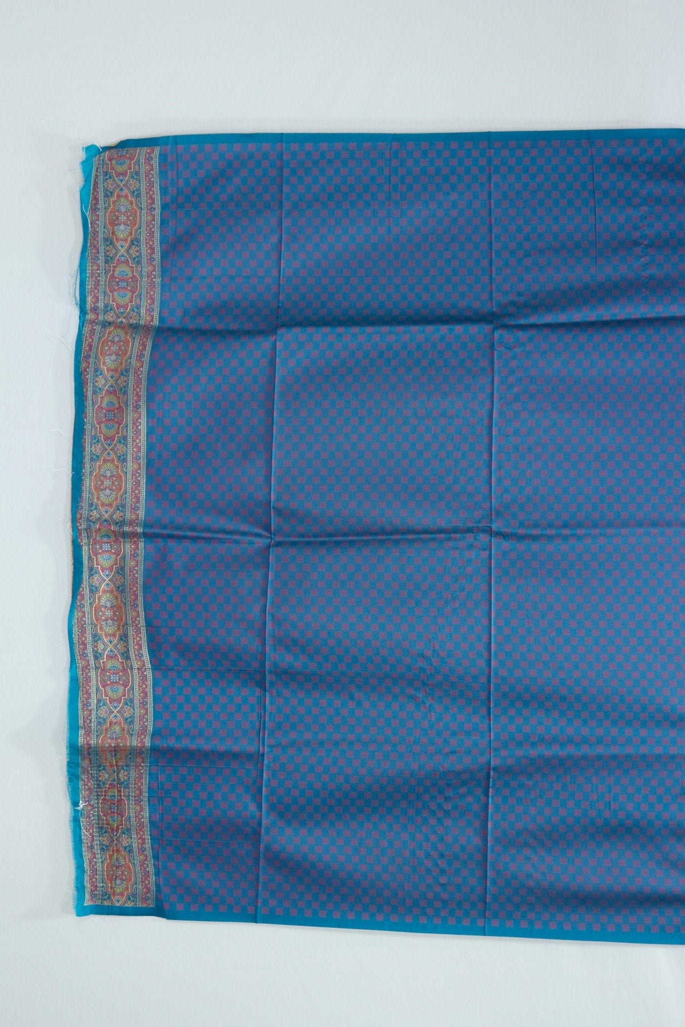Sea Green Banarasi Silk Saree with Multicolor Meenakari Pallu and Traditional Woven Border - Mangaldeep NX