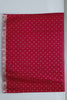 Sky Blue and Red Gaji Silk Saree with Zari Weaving and Traditional Floral Motifs - Mangaldeep NX