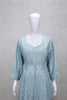 Sky Blue Mirror Embroidered Kurta Set with Palazzo Pants and Matching Dupatta - Mangaldeep NX