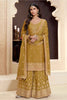 Sterling Mustard Yellow Embroidered Sharara Suit for Women - Mangaldeep NX