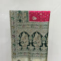Stunning Pink and Green Banarasi Silk Saree - Mangaldeep NX