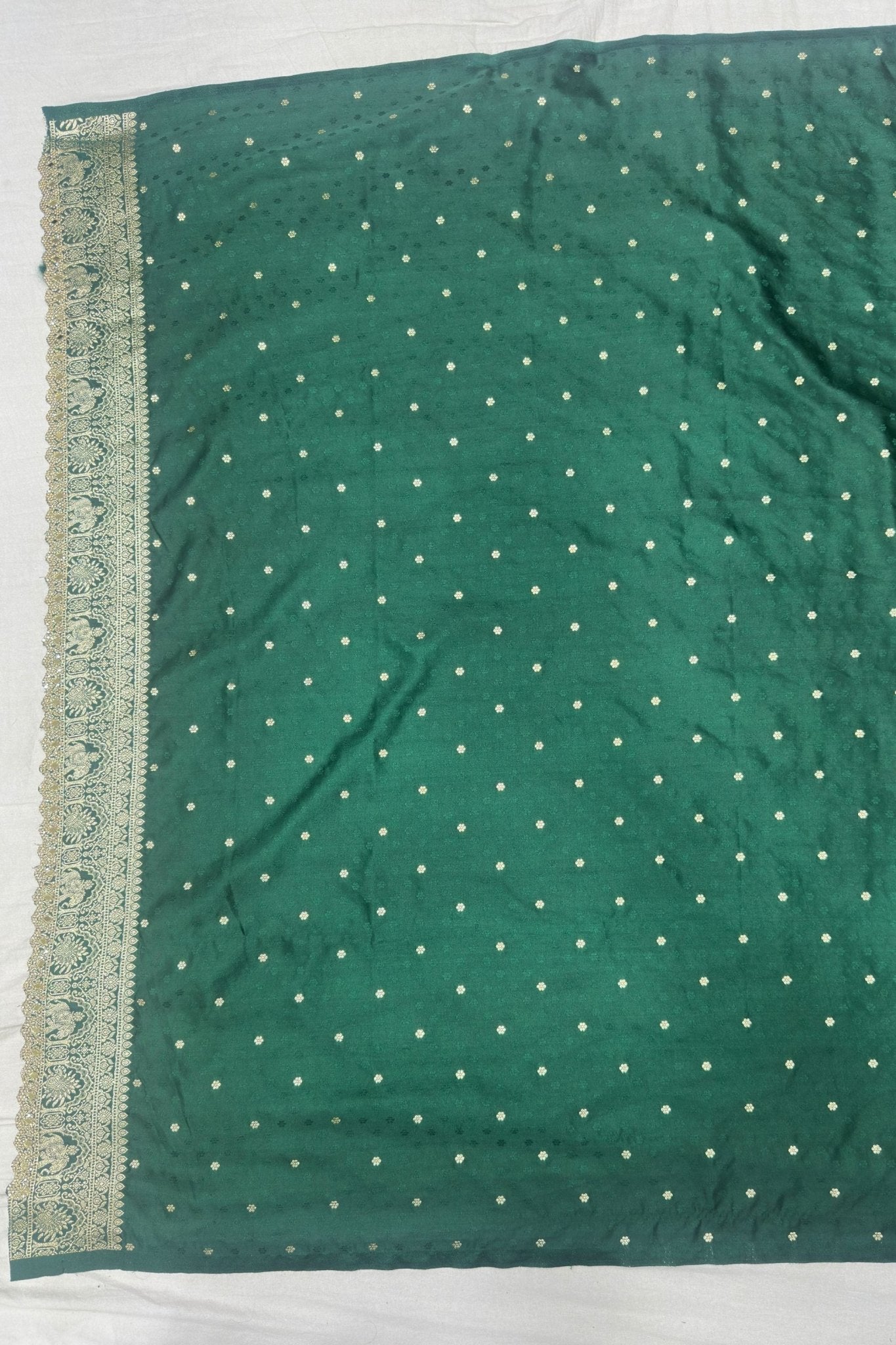 Stunning Pink and Green Banarasi Silk Saree - Mangaldeep NX