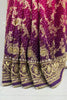 Stunning Pink and Purple Banarasi Silk Saree - Mangaldeep NX