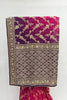 Stunning Pink and Purple Banarasi Silk Saree - Mangaldeep NX