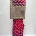 Stunning Pink and Purple Banarasi Silk Saree - Mangaldeep NX