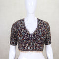 Stunning Wine Color Mirror Work Embroidered Lehenga Choli - Mangaldeep NX