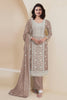 Stylish Beige Georgette Straight Cut Salwar Kameez - Mangaldeep NX