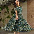 Stylish Casual Wear Faux Georgette Fully Flared Printed Kurti - Mangaldeep NX