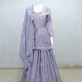 Stylish Lavender Embroidered Lehenga Set with Dupatta - Mangaldeep NX