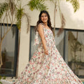 Stylish Pink Floral Floor Length Printed Kurti - Mangaldeep NX