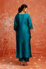 Stylish Teal Blue Cotton Silk Readymade Salwar Suit with Jacquard Work - Mangaldeep NX