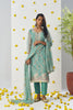 Superb Sea Green Chiffon Embroidered Salwar Suit - Mangaldeep NX