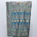Teal Banarasi Silk Saree with Zari Weaving and Meenakari Butti Design - Mangaldeep NX
