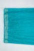 Teal Blue Banarasi Silk Saree with Silver Zari Weaving and Rich Brocade Pallu - Mangaldeep NX