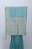 Teal Blue Banarasi Silk Saree with Zari Weaving and Rich Pallu - Mangaldeep NX