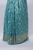 Teal Blue Banarasi Silk Saree with Zari Weaving and Rich Pallu - Mangaldeep NX