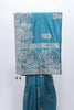 Teal Blue Bangalori Silk Saree with Silver Zari Animal Motifs and Beaded Tassel Pallu - Mangaldeep NX