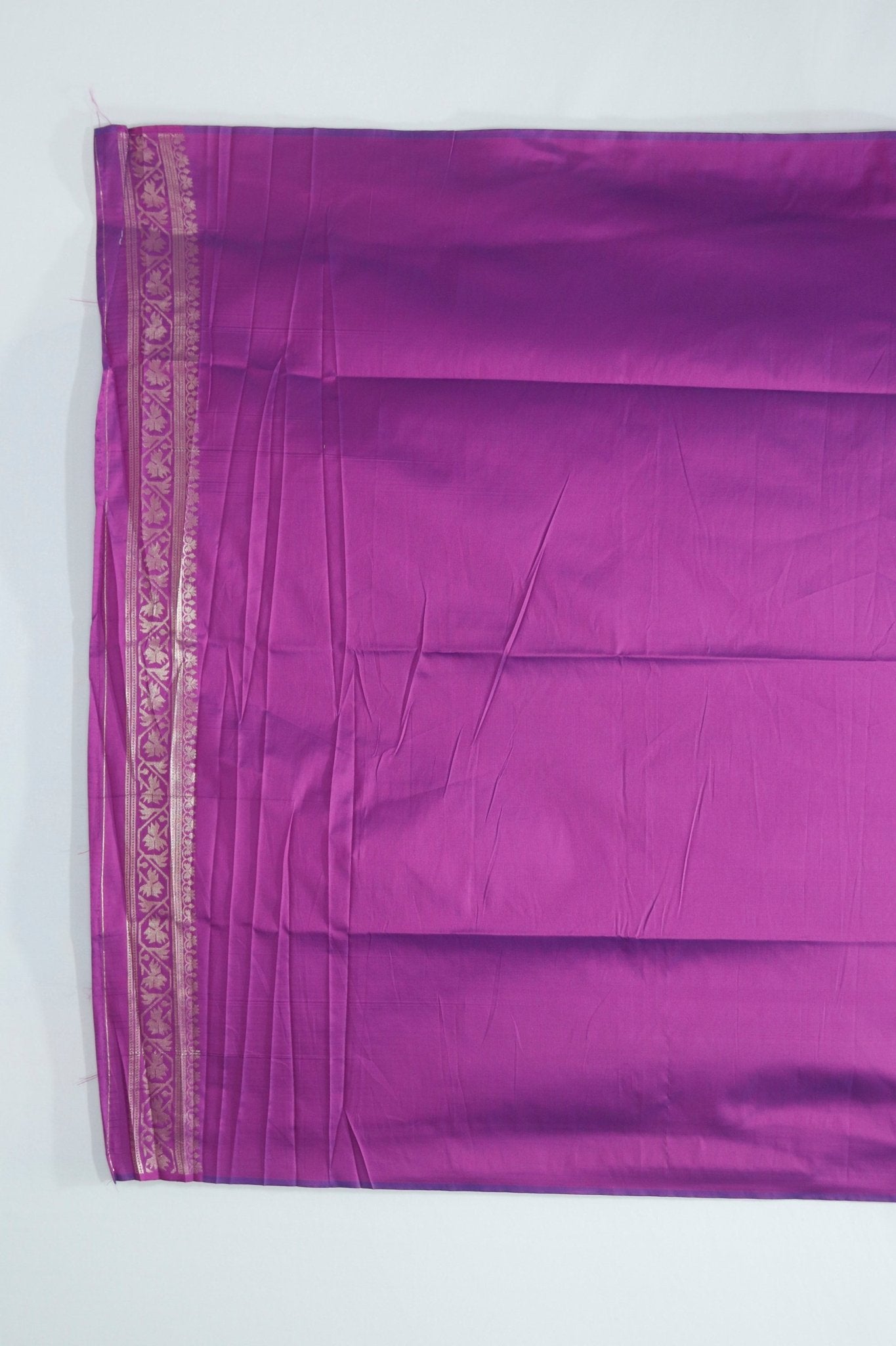 Teal Blue Ikat Silk Saree with Contrast Purple Banarasi Pallu and Zari Border - Mangaldeep NX