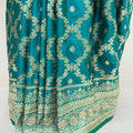Teal Green Banarasi Silk Saree - Mangaldeep NX