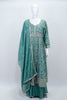 Teal Green Embroidered Anarkali Suit Party Wear Set with Dupatta - Mangaldeep NX