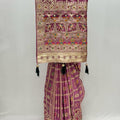 Traditiona Gujarati Pink Patola Crepe Silk Saree - Mangaldeep NX
