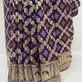 Traditional Dark Purple Banarasi Silk Saree - Mangaldeep NX