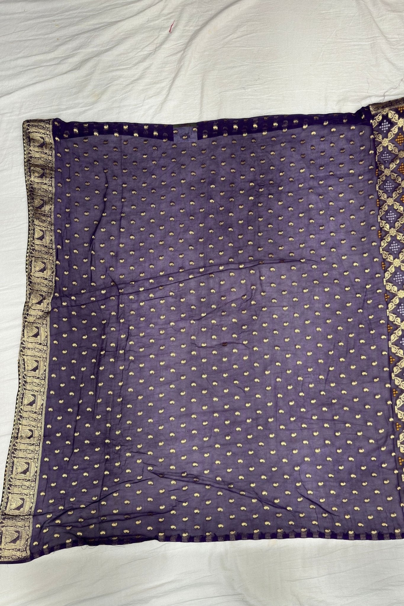 Traditional Dark Purple Banarasi Silk Saree - Mangaldeep NX