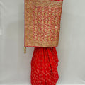 Traditional Red Banarasi Silk Saree with Heavy Zari Work - Mangaldeep NX