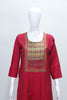 Traditional Red Cotton Kurta Set with Printed Dupatta Ethnic Wear for Daily Festive Use - Mangaldeep NX