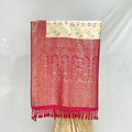 Traditional Yellow and Red Banarasi Silk Saree - Mangaldeep NX