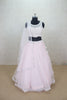 Trendy Baby Pink Net Lehenga Sleeveless Choli - Mangaldeep NX