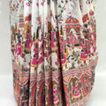 White Silk Saree with Vibrant Rajasthani Print - Mangaldeep NX