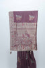 Wine Bangalori Silk Saree with Zari Woven Pallu and Traditional Peacock Motifs - Mangaldeep NX