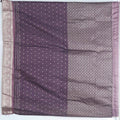Wine Bangalori Silk Saree with Zari Woven Pallu and Traditional Peacock Motifs - Mangaldeep NX