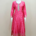 Women's Pink Embroidered Anarkali Suit for Festive and Party Occasions - Mangaldeep NX