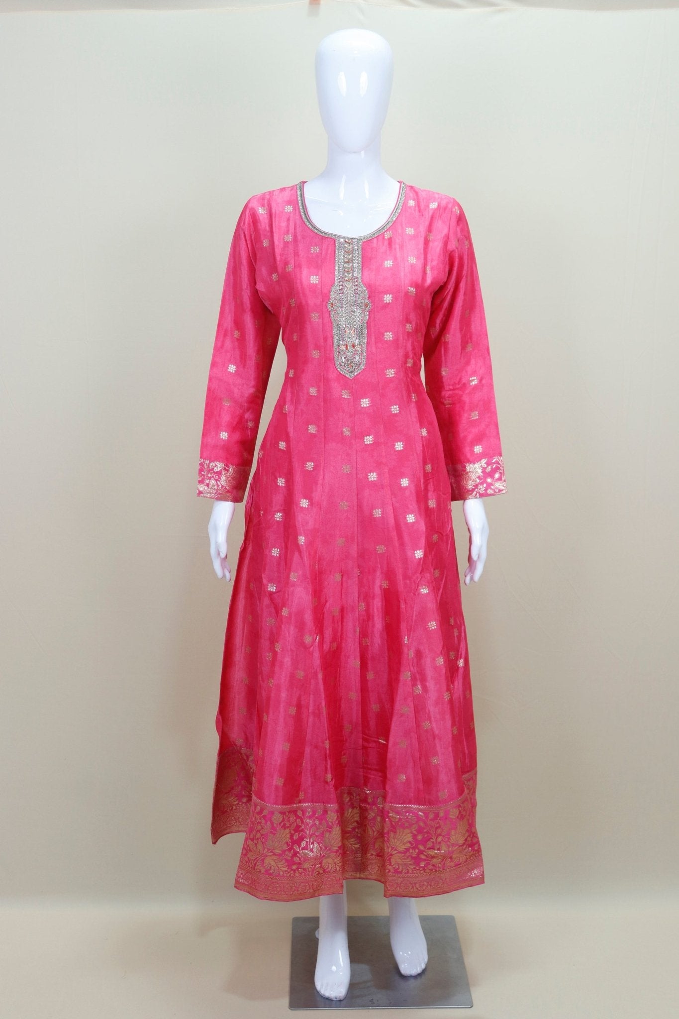 Women's Pink Embroidered Anarkali Suit for Festive and Party Occasions - Mangaldeep NX