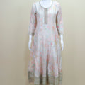 Women's White Floral Anarkali Suit Graceful Indian Ethnic Wear for Festive and Party Occasions - Mangaldeep NX