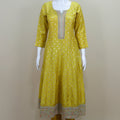 Women's Yellow Embroidered Anarkali Suit with Dupatta Elegant Indian Ethnic Wear for Festive and Party Occasions - Mangaldeep NX