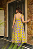 Yellow and Purple Rayon Bandhani Print Kurti with Palazzo Set - Mangaldeep NX