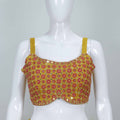 Yellow Dhoti Set for Women Crop Top Printed Jacket Indo Western Dress - Mangaldeep NX