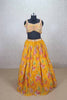 Yellow Floral Embroidered Lehenga Choli with Mirror Work Dupatta - Mangaldeep NX