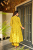 Yellow Rayon Bandhani Print Kurti with Palazzo Set for Festive Wear - Mangaldeep NX