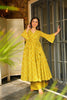 Yellow Rayon Bandhani Print Kurti with Palazzo Set for Festive Wear - Mangaldeep NX