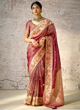 Adorable Woven Banarasi Silk Traditional Saree